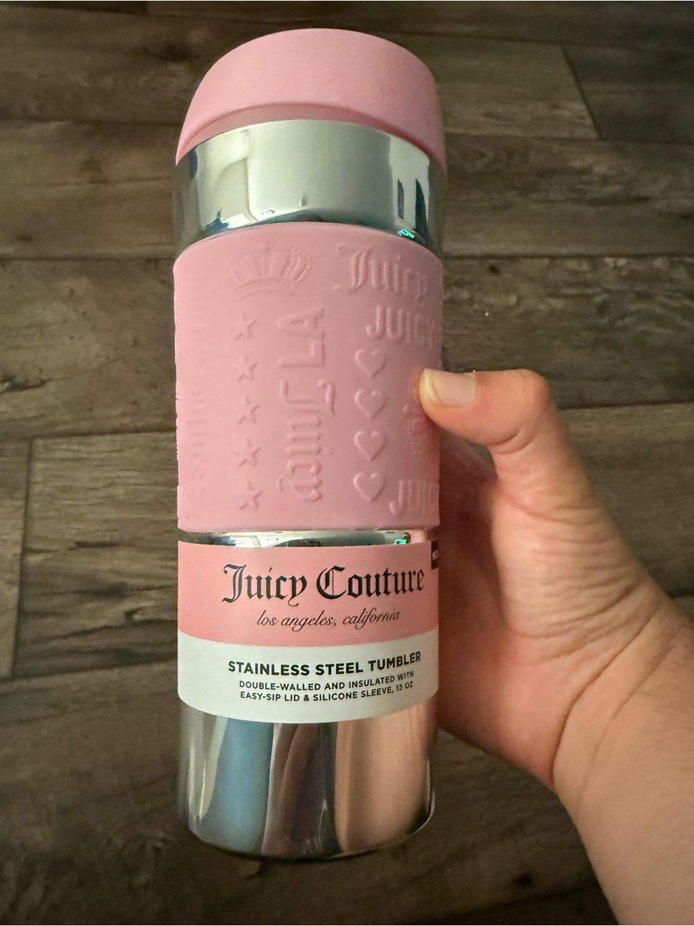 Juicy Couture Pink Stainless Steel Tumbler NEW